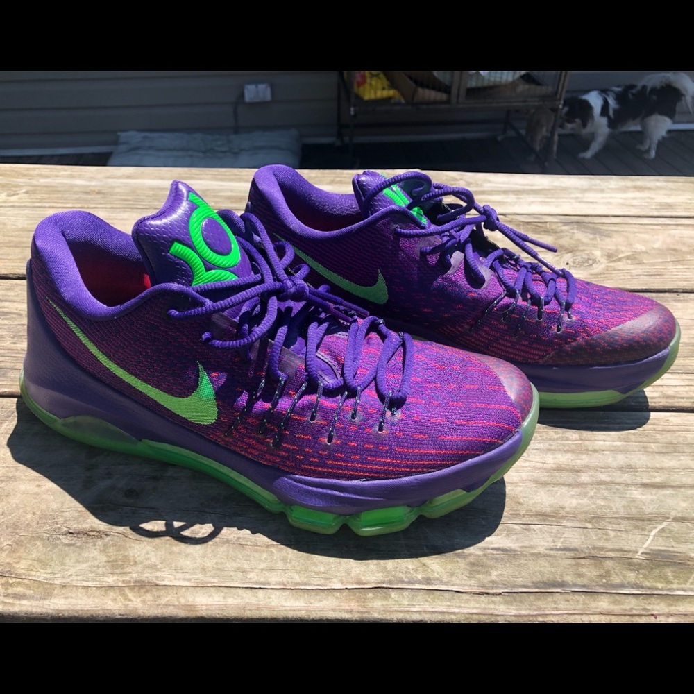 Nike KD 8 Court Purple Green size 9.5